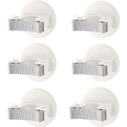 Broom Holder Wall Mount with Command Hooks Heavy Duty Mops Holder Organizer Anti-Slip Home Storage and Organization Tool