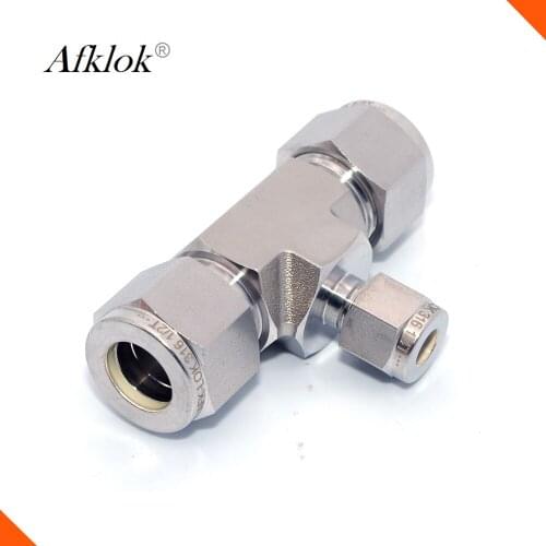Stainless Steel 304 Reducing Tee Pipe Fittings Tube Fittings RUT-12MM-8MM-12MM