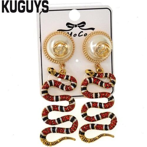 KUGUYS Earrings With Stones