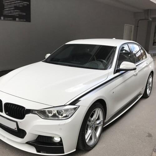 M Sport Car vinyl KK material Performance Side Skirts Decor Sticker For-BMW 1/2/3/4/5 series GT F30 F20 M2 M3 M4