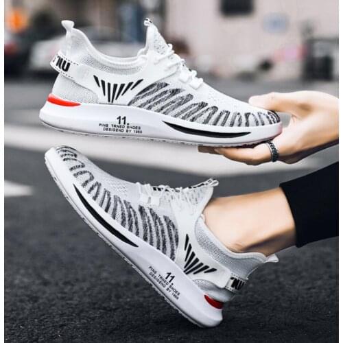 Men Sneakers 2021 Spring New Breathable Male Low Lace-Up Light Casual Outdoor Zapatillas Sports Running Shoes Size 39-44