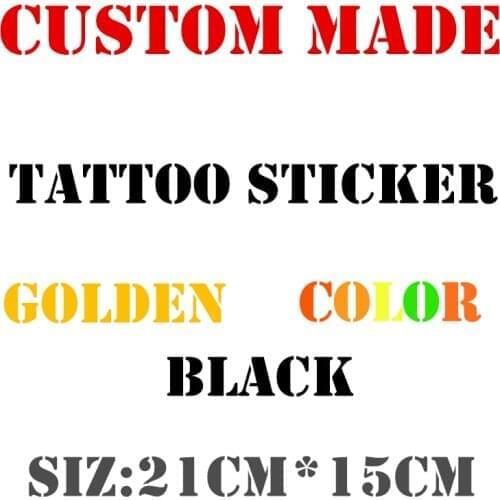 Nu-TATY DIY 50pcs Customized tattoo stickers, to map custom Sticker Waterproof Tattoo Sticker tool