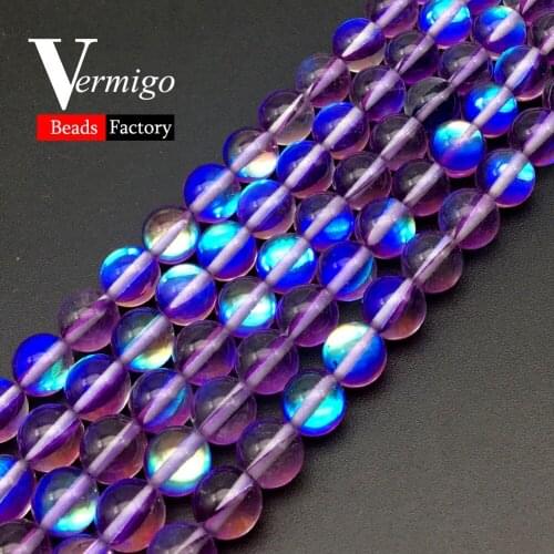 Natural Loose Beads A+Purple Austria Crystal Beads Round Spacer Beads For Jewelry Making 6 8 10 12mm Diy Bracelet Necklace 15