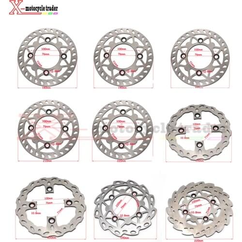 180mm 190mm 200mm 210mm 220mm Front Rear Disc Brake Disc plate for Motorcycle KAYO BSE 125cc 140cc 160cc pocket dirt bike