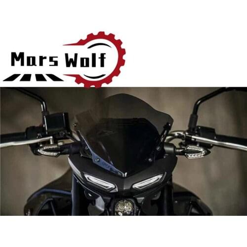 Fits For YAMAHA MT-03 MT03 MT 03 2020 2021 MT25 MT 25 MT-25 2020 2021 Motorcycle Windshield Windscreen Aluminum Kit Deflector