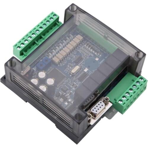 DC24V Programmable PLC Controller PLC Industrial Control Board FX3U-14MR 8 Input 6 Output Programmable Simple Controller