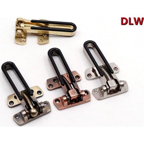 RONGYAO Home or Hotel Anti Theft Door Buckle Insurance Door Bolt Door lock Safety Door Latch Lock Zinc Alloy