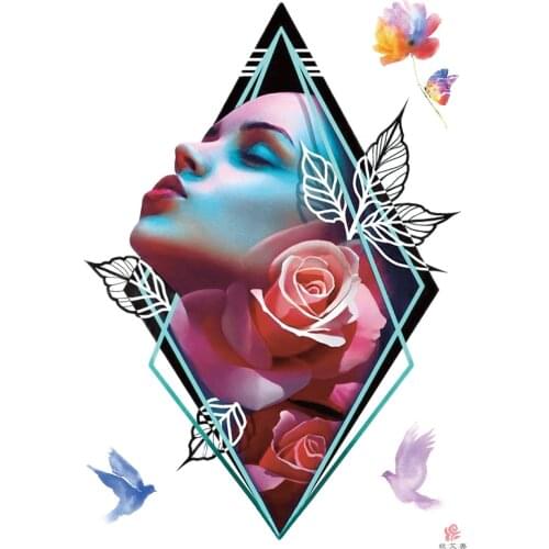 New Arrival Body Tattoo Stickers Horse Animal Bear Sketch Movie Character Role War God Waterproof Temporary Tattoos 1000PCS TH