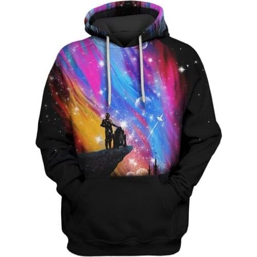 Galaxy Ink Sky Diving 3D All Over Printed Hoodie Man Women Harajuku Outwear Zipper Pullover Sweatshirt Casual Jacket Tracksuit