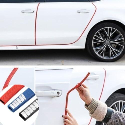 Universal 5M door anti-collision strip steel plate protection strip shape for Audi Q3 Q5 SQ5 Q7 A1 A3 S3 A4 S4 RS4 RS5 A5 A6 S6