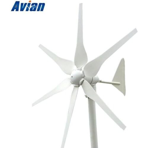 Max 350W Wind Generator 12V 24V AC or DC with Reinforced Blade and Over Speed Protection CE and Rohs Certificated Wind Turbine