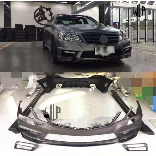 W212 FRP Unpainted Car Body Kit Front Rear bumper Side Skirts For Mercedes-Benz W212 2010-2013