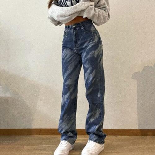 Women Button High Waist Jeans Loose Zipper Elasti Jean Trousers Slim Denim Pant High Quality Fashionable Design Pantalones Mujer