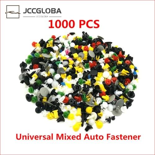 1000Pcs 30 kinds Universa Mixed Car Fastener Rivet Door Auto Fastener Car Bumper Clips Retainer Panel Liner for All Car