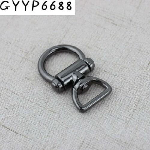 2pcs Luggage hardware accessories on both sides of the bag on the screw Hanger Connector D ring female package metal parts