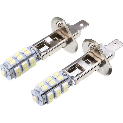2pcs H1 Car Fog Light 25 SMD LED Car Fog Driving Light Headlight Replacement Bulb Super Bright White