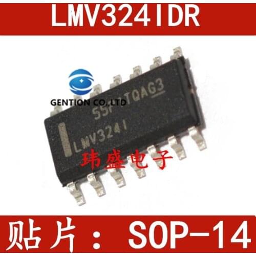 20PCS LMV324IDR LMV324I SOP-14 operational amplifier in stock 100% new and original