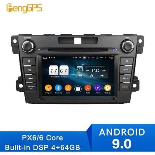 2Din android9.0 4+64G Car gps multimedia DVD player For Mazda CX-7 2007+ Navigation with wifi bluetooth radio