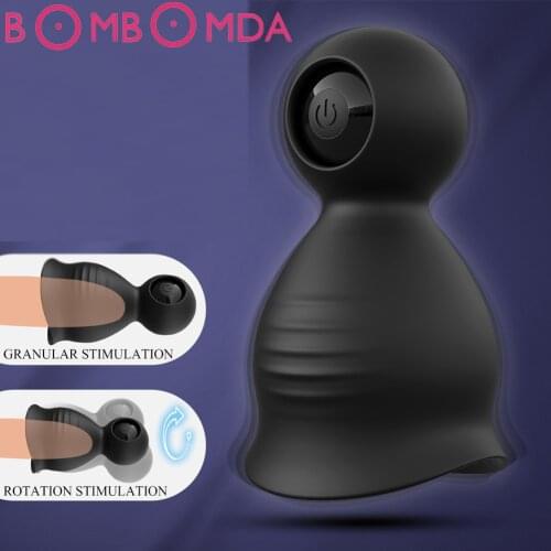 9 Modes Penis Delay Trainer Male Masturbator Vibrator Automatic Oral Climax Sex Glans Stimulate Massager Sex Toys for Men Erotic