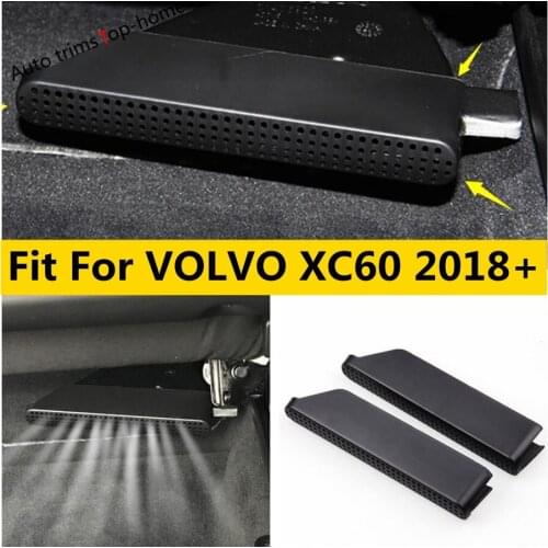 Yimaautotrims Accessories Fit For VOLVO XC60 2018 - 2021 Car Seat Bottom AC Air Duct Vent Anti-blocking Plastic Protective Cover