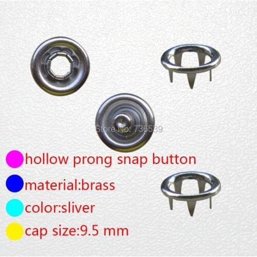 Free shipping 10000sets 9.5mm silver ring longer prong snap button romper baby bodysuit childrens clothing metal snap button