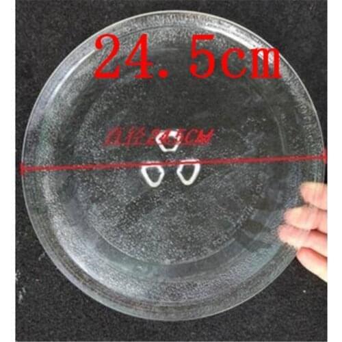 Free shipping microwave oven parts rotary glass plate swivel dish pallet 24.5cm dish