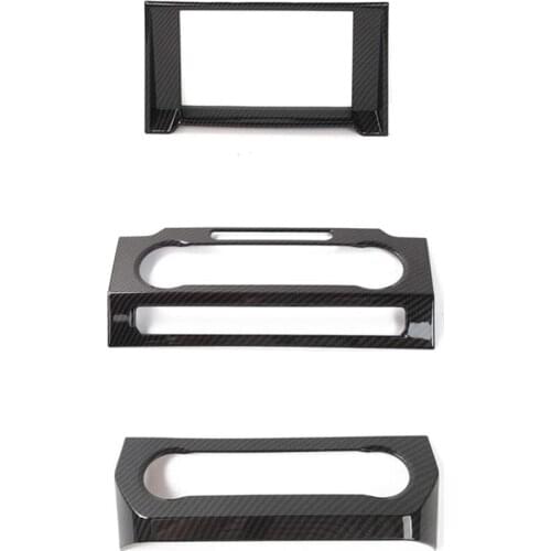 For Ford F150 2015-2020 Car Navigation GPS Frame Air Conditioning Switch Panel Volume Adjust Switch Button Cover Trim