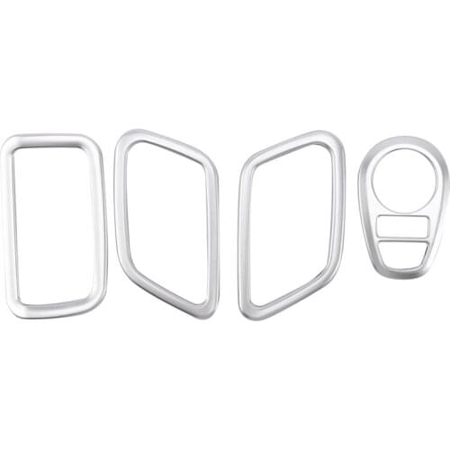 For Hyundai Ix25 Creta Accessories 2017-2020 ABS Chrome Interior Mouldings Headlight Switch Frame Cover Trim