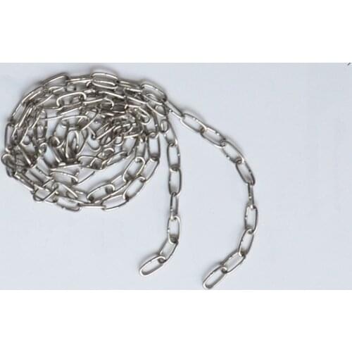 Cusztomized Small Long Link & Short Link Stainless Steel Chains, 1.2mm Wire x (1-5)m Length