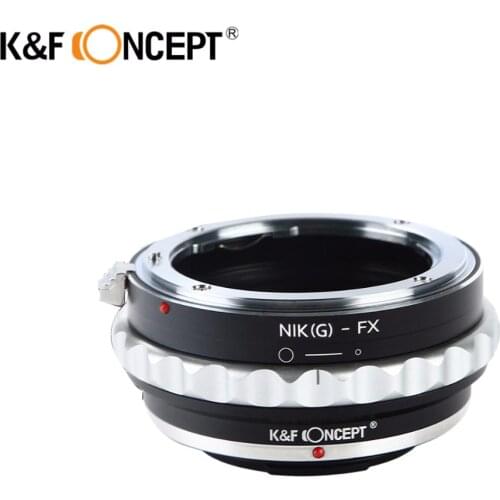 K&F CONCEPT AI(G)-FX Camera Lens Adapter Ring For Nikon G/F/AI/AIS/D Lens To for Fujifilm Fuji FX X-Pro1 X-M1 X-A1 X-E1 Camera