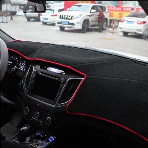 For Hyundai Creta Ix25 2015 2016 2017 2018 2019 Car Dashboard Cover Mats Avoid Light Pad Instrument Platform Desk Carpets