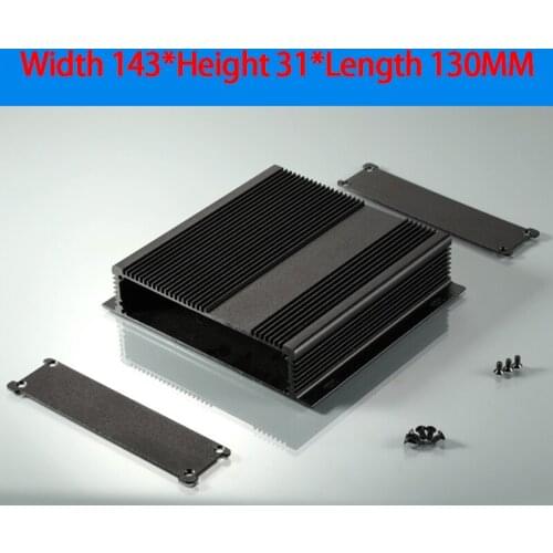 KYYSLB 143*31*130MM Oxidation Power Supply Circuit Board Amplifier Aluminum Chassis Heat Dissipation Instrumentation Case Shell