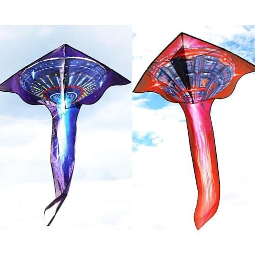 Flying Saucer Spaceship Kite Adult Large High-end Long Tail Kite Children Breeze Easy To Fly Childrens Toys