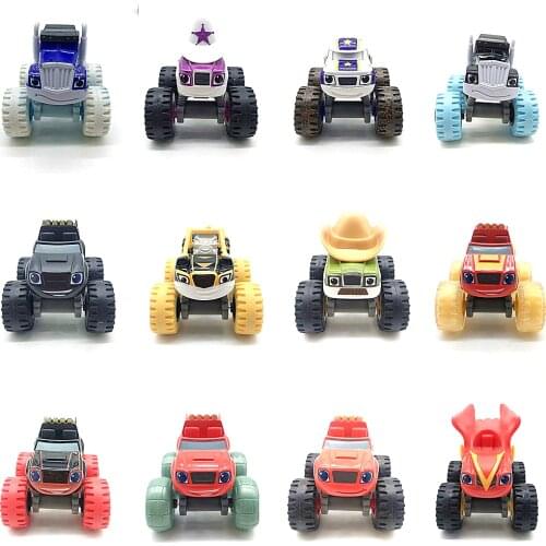 Metal Diecast Monster Machines Car Toys Russian Miracle Crusher Truck Vehicles Figure Blazed Toys For Children Gifts Blazer Toys