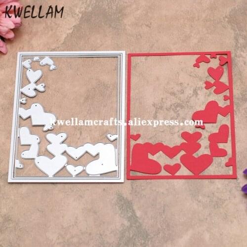 Heart Frame Metal Die cutting Dies For DIY Scrapbooking Photo Album Embossing Folder KW8010233