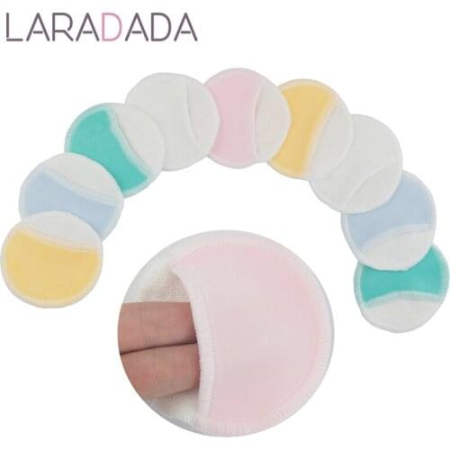 Reusable Bamboo Fiber Makeup Remover Pads,Eco-Friendly Washable Rounds Cleansing Facial Cotton Make Up Removal Pads Tool