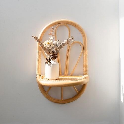 Rattan wall shelf Handmade rattan wall shelf Home decor