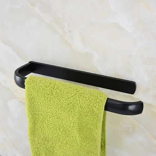 Wall Mounted Bathroom Towel Bar Towel Rail Black Oil Rubbed Bronze Finish tba187