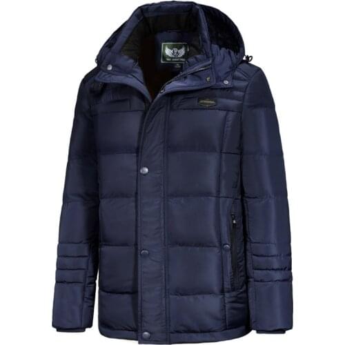 Cotton-padded Clothes Mens Winter Outdoor Mid-length Smart USB Charging Fever Jacket Electric Jacket Heating Clot