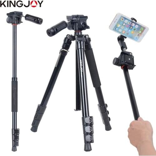 KINGJOY Official BT-158 Light Weight Tripod For Camera With Selfie Stick Holder Tripod For Phone Gorillapod Tripode For Mobile