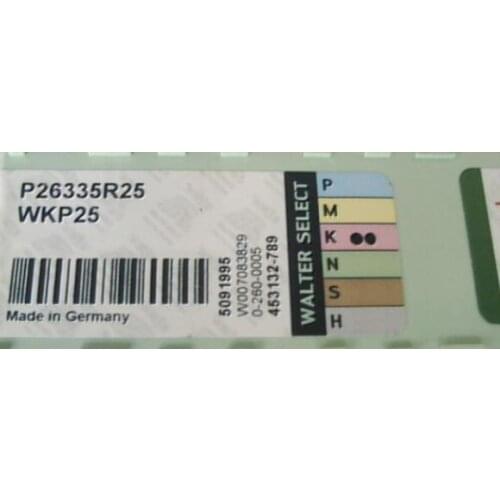 ORIGINAL 10PCS CARBIDE INSERT P26335R25 WKP25