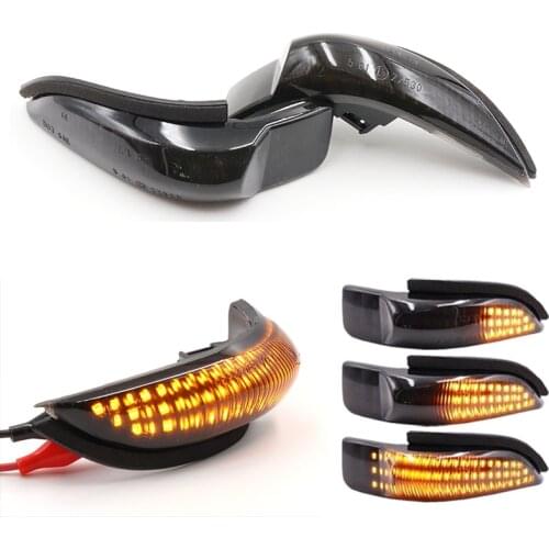 Pair Amber Dynamic Flowing LED Rearview Mirror Turn Signal Indicator Light For Toyota CAMRY COROLLA YARIS VENZA