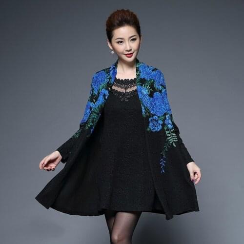 Spring Autumn Women High Quality Printing Two Piece Dress Casual Long Sleeve Slim Womens Party Dresses Vestidos Plus Size