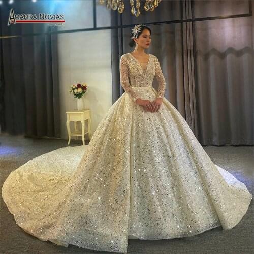 Full Beading Hot Sale Wedding Dress 2021 Collection Original Design