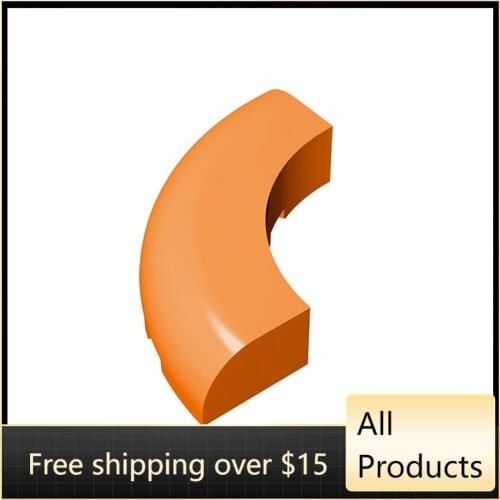 10PCS High-Tech Assemble Particle 24599 5x5 Smooth Cylindrical Corner Building Blocks Kit Replaceable Part Toy For Children Gift