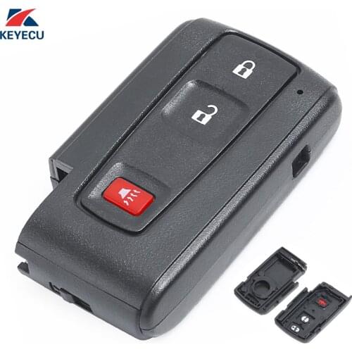 KEYECU Replacement Remote Car Key Shell Case Fob2+1 Button for Toyota Prius 2004-2009 (Shell Only)