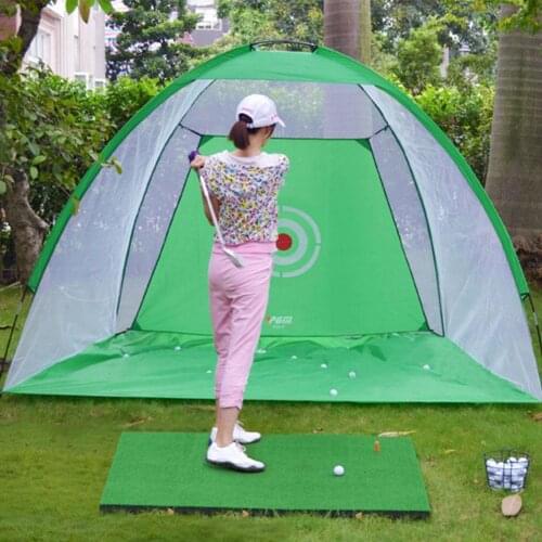 1M/2M Golf Cage Practice Net Training Indoor Outdoor Sport Golf Exercise Equipment Garden Trainer Portable Golf Training Tent
