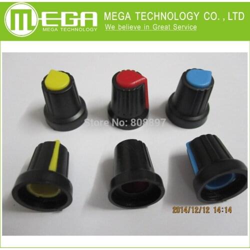 !!!10PCS High quality plastic potentiometers knobs Knob for single double potentiometers