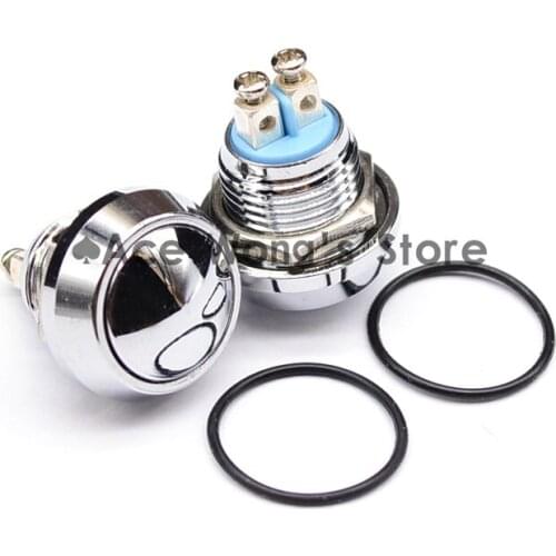 12mm Start Horn Button Momentary Stainless Steel Metal Push Button Switch Hot Worldwide