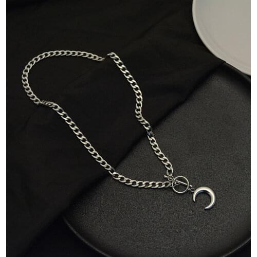 2021Necklace For Women Chain Necklace Chain Choker Pendant One Kpop Vintage Style Trend Cool Mens Necklace Jewelry On The Neck
